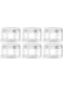 6 Pcs 100ml CLEAR PLASTIC JARS Containers with ALUMINUM LIDS Airtight LEAK PROOF FOOD STORAGE SPICE JARS Cosmetic Jars CREAM Containers Mini TRAVEL JARS DIY STORAGE Containers Set