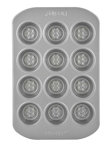 12-Cup Mini Muffin Tin Chrome 29.9x20x2.2cm