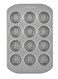 12-Cup Mini Muffin Tin Chrome 29.9x20x2.2cm