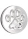 Cryfokt Shallow Pet Food Bowl, 1.6in Height Print Stainless Steel Slow Feeder Dog Bowls for Large Dog