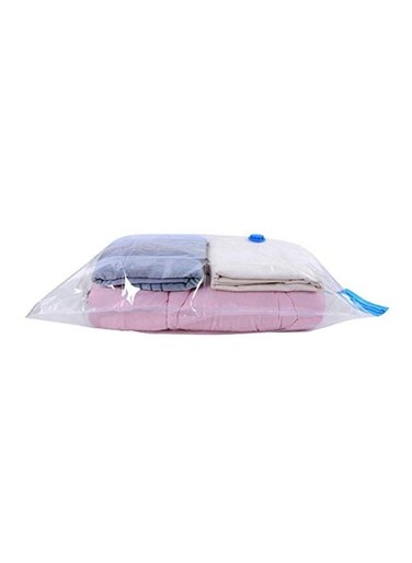Vacuum Seal Storage Bag Set Clear/Blue 100x67cm