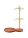 Coffee Mug Tree Holder Metal,Double Tier Mug TeaCups Holders Countertop with Tray,Coffee Mug Tea Cup Stand Storage Rack Tabletop Counter 6 Hooks(Crystal Ball)