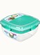 Salad plus Sandwich 1.63L ,Stackable &amp; portable salad storage box, divided trays with easy locking clips. Its Microwave, Dishwasher Safe &amp; BPA Free. Green Clip