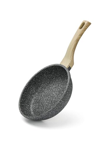 Fissman Non Stick Frying Pan 26cm, Ceramic Particle Coating Aluminum Frypan 5.7cm Deep Allende Series, Induction Cookware   Anti-Scratch   Bakelite Handle   Greblon C3 Technology   for Frying, Searing