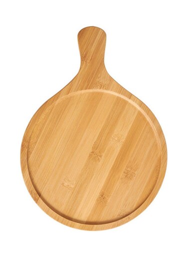 Design Bamboo And Wood Pizza Tray Brown