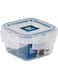 Cleany Genie Microneware Superlock Square Storage Box 225ml, Airtight Plastic Food Container With Lid