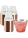 Pcs Rose Gold Plastic Water Cups, 9Oz Disposable Rose Gold Glitter Plastic Drink Cups, Clear Plastic Cups, for Wedding, Thanksgiving, Christmas, Party, Birthday