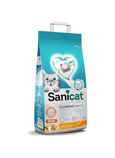 SANICAT CLUMPING WHITE DUO 10 L