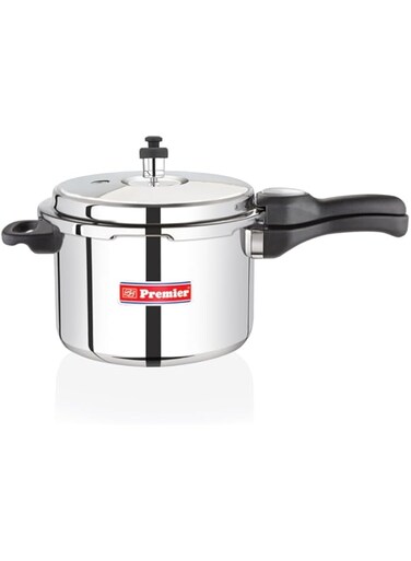 Premier Comfort Stainless Steel Sandwich Botttom Pressure Cooker with Induction- 5 Liters