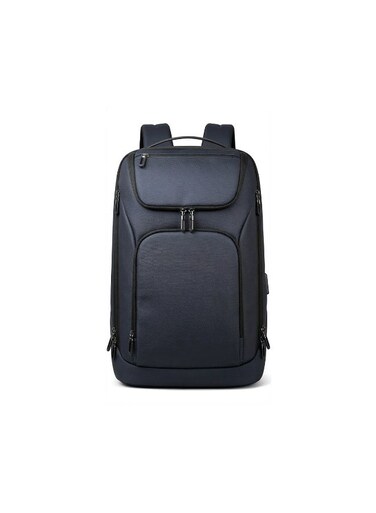 Mobcos Back Pack Navy Blue 8951 Waterproof Anti-Theft Laptop Backpack with USB Charging Port &ndash; Durable Oxford Business Travel Backpack for Men &amp; Women, Slim Work &amp; College Bag with Multiple Compartments