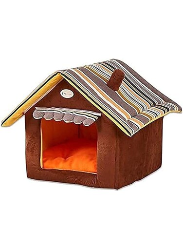 Nyganmelloz Cute House Dog Bed Pet Bed Warm Soft Dogs Kennel Dog House Pet Sleeping Bag Cat Bed Cat House Kennel Teddy Bichon Pomeranian Bed Cat House 35 cm