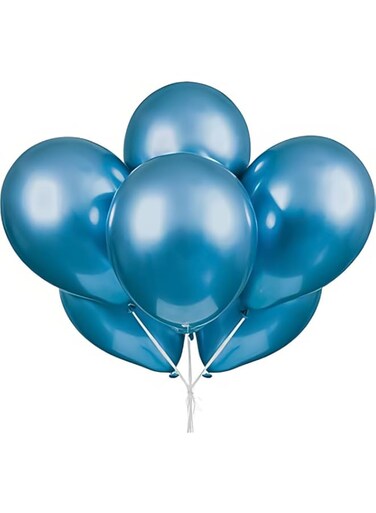 Unique Platinum Latex Balloon Blue