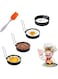 Cozii Egg Ring, 4 Pack Stainless Steel Egg Ring Molds with Non Stick Metal Shaper Circles for Fried Egg McMuffin Sandwiches,Frying Or Shaping Eggs,Breakfast Household Kitchen Cooking Tool Omelette