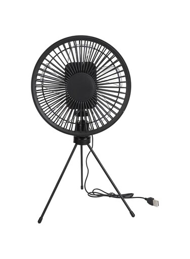 TUWEI Solar Camping Fan, 10W Adjustable Portable Camping Fan with Solar Panel, IP67 Waterproof USB Solar Tripod Fan 2 Speeds Portable Fan Standing Fan for Bedroom Outdoor