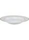Shallow Porcelain Platinum Soup Plate, White, 23Cm, Ts-J1-12