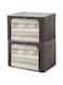 Belmonto Foldable Clothes Organizer 100 L   Large Capacity   Washable   Reinforced Handle with Zipper   Waterproof and Moisture-Proof