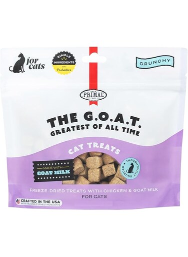 Primal Pet Foods Freeze Dried Chicken Cat Treats, Made with Goat Milk The GOAT Treats for Cats, 2 oz