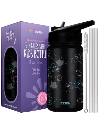 Kids Water Bottle Stainless Steel for Boys Playstation &acirc;&euro;&ldquo; 414 ml