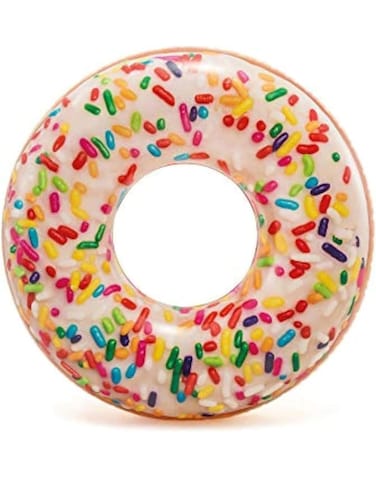 Sprintee Inflatable Sprinkle Donut Swimming Tube, 45-Inch Pool Float, Fun & Durable Donut Swim Ring for Kids & Adults, Summer Water Toy for Pool, Beach  or Lake