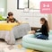 Kids Travel Bed Set with Hand Pump - Inflatable Portable Air Mattress for Kids Ages 3-6   Comfortable and Durable Travel Bed for Toddlers   Includes Carry Bag for Easy Storage and Transport