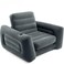 Inflatable1 Seater Pull Out Sofa Bed Compact &amp; Versatile 17.78x33.2x36.83 cm Grey Couch for Indoor and Outdoor Use