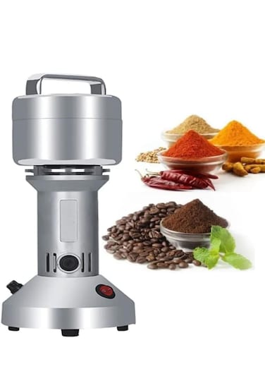 Electric Spice Grinder &ndash; Powerful Commercial Grinder for Coffee, Herbs, Grains &amp; Nuts &ndash; Portable Stainless Steel Pulverizer for Home &amp; Professional Use