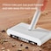 2 in1 Smart Cordless Handheld Rotatable Sweeper With Water Spraying Mop Floor Cleaner TB900 230ML Dustbin 0.28L Water Tank  White