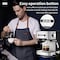 Espresso Coffee Machine With Milk Frother And Steamer with Pump Pressure Espresso Machine, Espresso Maker For Home Barista Or Office Latte Cappuccino Machine 1.6L 800W