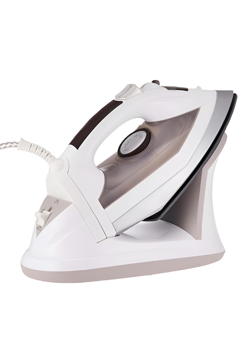 Cordless Steam Iron - Lightweight, Rechargeable &amp; Portable Steam Iron with Adjustable Temperature Control, Non-Stick Soleplate, Fast Heating, and Auto Shut-Off for Wrinkle-Free Clothes