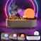 Lava Volcano Humidifier USB Aroma Diffuser with Flame Lamp - 3D Flame Ball Design, Essential Oil Ultrasonic Cool Mist Diffuser, Color Changing LED Lights