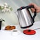 Stainless Steel Electric Kettle 1.8 L GK38044 360 Degrees Cordless Electric Jug Boil Dry Protection And Automatic Cut Off Perfect for Boiling Water/ Milk/Tea 1500 W Color Silver