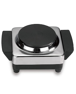 Single Electric Hot Plate Burner – Portable Induction Stove with Cool Touch Handle, Adjustable Temperature Control, Overheat Protection – Compact Tabletop Cooker