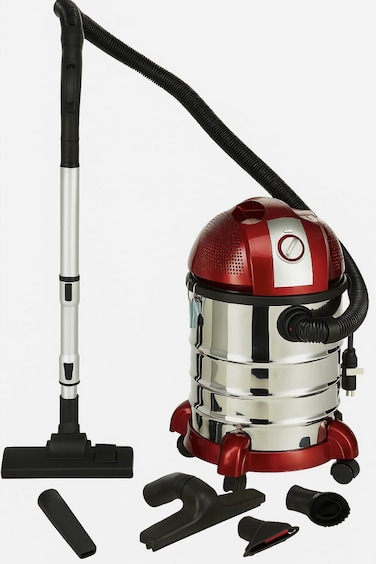 Nicsware 20L Wet &amp; Dry Drum Vacuum Cleaner with Cyclone System &ndash; Washable HEPA Filter &ndash; Multi-Surface Cleaning with Floor, Upholstery, Suction &amp; Dusting Nozzles