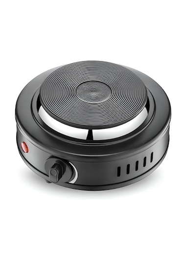 Portable Mini Hot Plate 500W 106mm Iron Plate with Thermostat Control, Compact Electric Stove for Travel, Dorm, Office, and Small Spaces