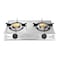 Stainless Steel Gas Stove Cooker 2 Burner Portable Gas Cooktop Durable, Easy-to-Clean Dual Burners for Fast Cooking  Compact Design for Indoor &amp; Outdoor Use