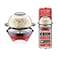 Electric Popcorn Maker, Electric Hot Oil Popper Machine with Stirring Rod Nonstick with Built-in Reversible Serving, Cool Touch Handles, Perfect for Home Parties &amp; Kids