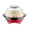 Electric Popcorn Maker, Electric Hot Oil Popper Machine with Stirring Rod Nonstick with Built-in Reversible Serving, Cool Touch Handles, Perfect for Home Parties &amp; Kids