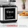 Vintax Digital Deep Fryer 1200W 2.5L Capacity with Over-Heat Protection, LED Touch Screen, 2-Hour Timer, Stainless Steel Body, Removable Lid, Large Viewing Window &amp; Filter