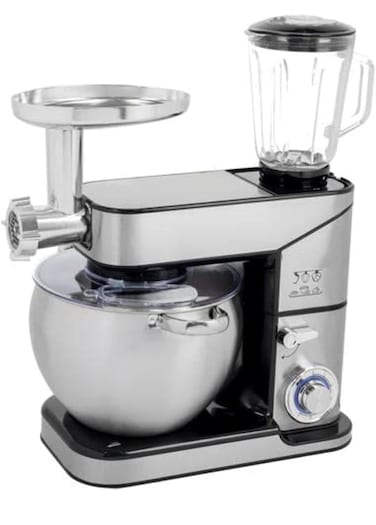 Vintax 3 in 1 Stand Bowl Mixer 10L Capacity - Meat Grinder, Blender, Full Copper Motor 2000W, Stainless Steel Kitchen Mixer for Baking &amp; Food Prep