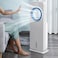 Nicsware Nicsware Portable Air Cooler Humidifier with 4 Modes, 3-Speed Fan, LED Display, 12-Hour Timer, 3.5L Water Tank, 80W Powerful Cooling – Quiet Bladeless Air Cooler  2 Ice Box Included