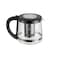 2 in1 Glass Electric Tea Maker with Electric Kettle 2200W, UK Strix Controller, German Glass Technology, Stainless Steel Clear Transparent