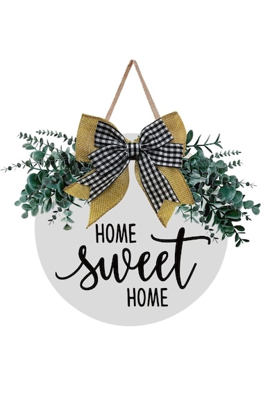 Home Sweet Home Wall Hanging Rustic Farmhouse Wooden Wall Art, Inspirational Home Decor for Living Room, Bedroom, and Entryway