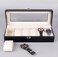 Luxury Watch Box with 6 Slots and Glass Window - Premium Watch Storage Case and Display Organizer for Men