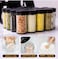 Rotating Spice Rack Organizer 360&deg; with 18 Jars - Space-Saving Revolving Seasoning Storage Stand for Kitchen Countertop