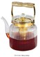 Traditional Arabic Glass Tea Pot  1100ml Heat-Resistant Borosilicate Glass Infuser Kettle with Safe Stove- Steel Handle, and Classic Arabic Aesthetic