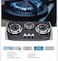 3 Burner Gas Stove with Tempered Glass Top &amp; Heavy Duty Cast Iron Burners Heat Resistant, Low Gas Consumption  High Efficiency Cooktop for Home &amp; Outdoor Cooking