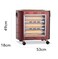 Quartz Room Heater with 5 Heating Elements 2400W, Portable Fast-Heating Space Heater with Caster Wheels for Easy Movement