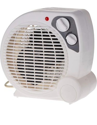 Portable Room Heater Fan with Dual Power Modes, 3 Heat Settings (Fan/Warm/Hot), Overheat Protection, Adjustable Thermostat, and Quiet Operation