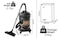 Drum Vacuum Cleaner with Powerful Suction 21L with High-Efficiency Motor, Multi-Surface Cleaning, Lightweight &amp; Portable Design for Home, Office, and Garage