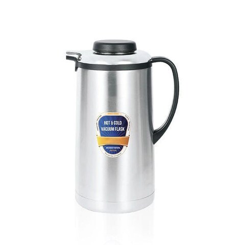 Stainless Steel Vacuum Flask 1.6L, Double-Wall Insulated Thermos for Hot and Cold Beverages, Leak-Proof and Durable Travel Flask